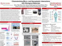Characterizing nanoplastic interactions with biological materials