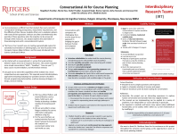 Conversational AI for Course Planning
